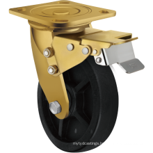 ZR Industry Heavy Duty 4 5 6 8In Anti-High Temp Nylon 280 Degree Oven Trolley Caster Wheels